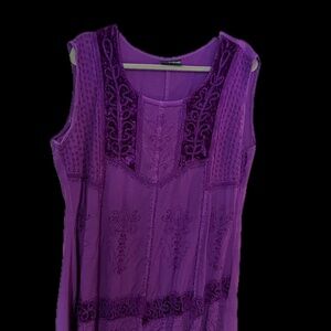 Holy Clothing Purple 2X Mini Dress